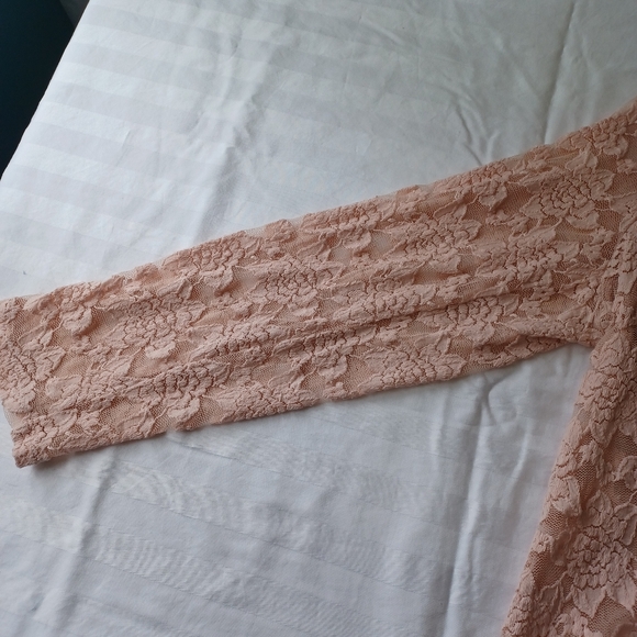 INC International Concepts Woman 2x Blazer Light Pink Lace - Picture 5 of 12